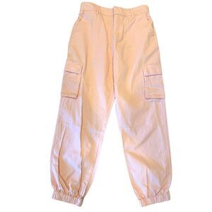 Forever 21 Women’s Twill Cotton Cargo Joggers Size Large